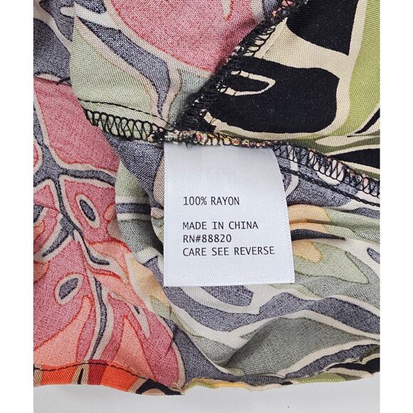 Panama jack hawiin beach vacation trip L tie front  floral summer EUC large - Picture 5 of 7